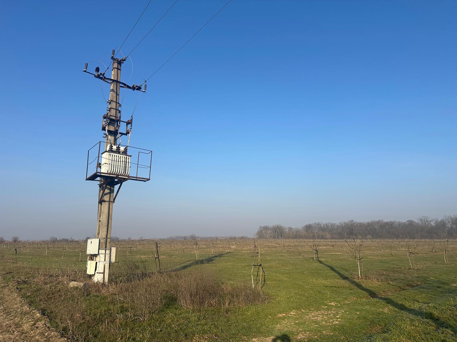 Power transformer — Ivești farm electrical supply