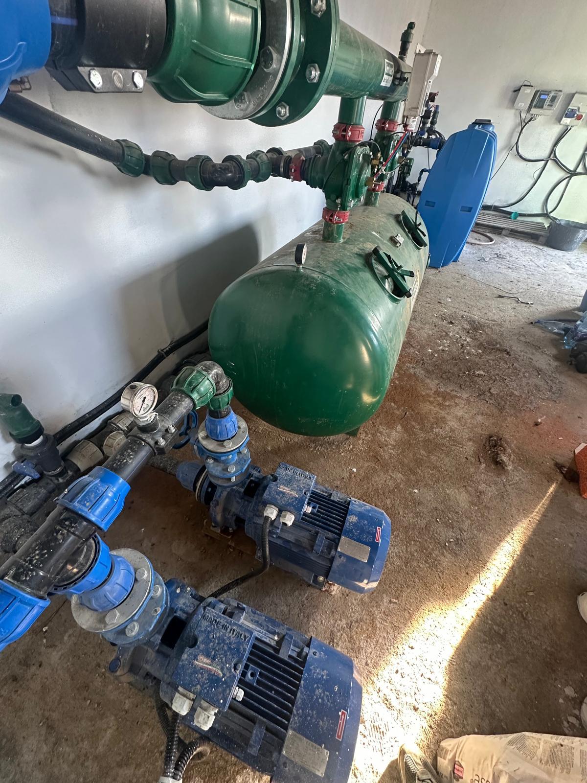 Industrial pumping station — irrigation system